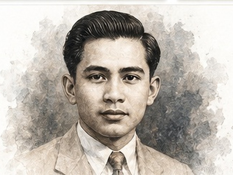 Potret cat air Aminuddin Baki